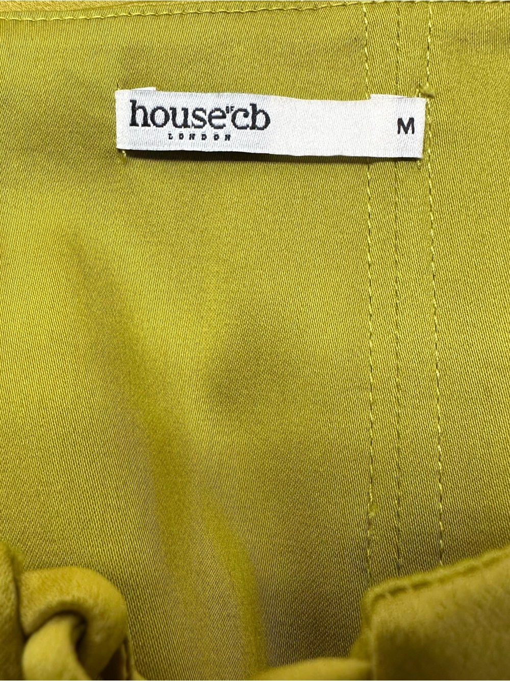 NEW House of CB Salma Olive Green Lace Trim Satin Corset Slip Dress, Medium - Picture 13 of 13